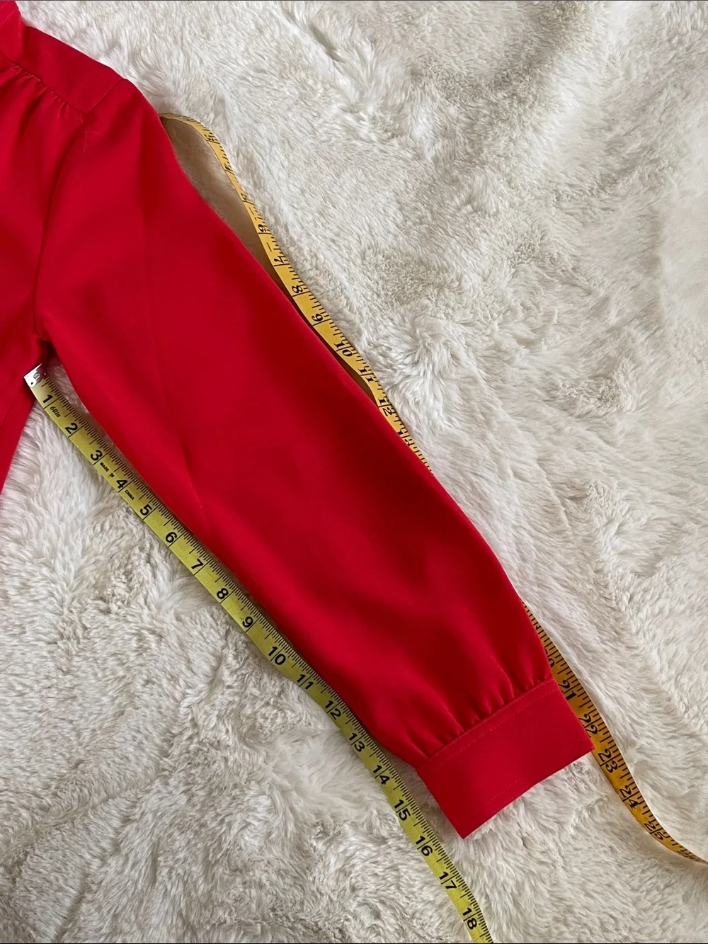 J. Crew Red Long-Sleeve Tie-Neck Shift Dress with Pink Ties